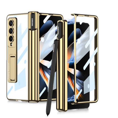 Clear Phone Case with Stylus Holder for Samsung Galaxy Z Fold 4