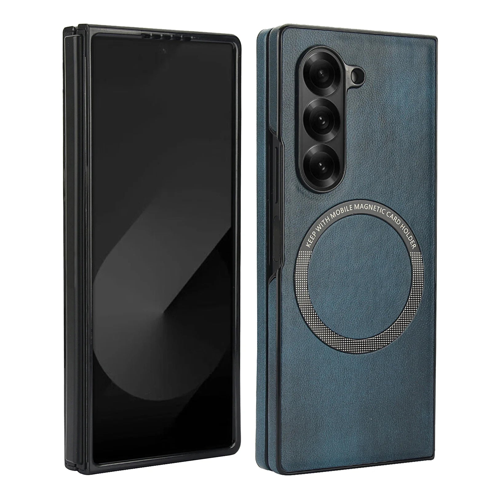Thin Protective Leather Phone Cover with Shock Absorption - OmgCases
