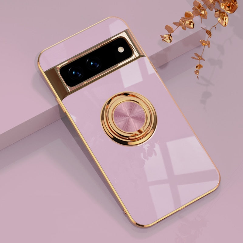 Premium Metal Finish Protective Phone Case Google Pixel 7