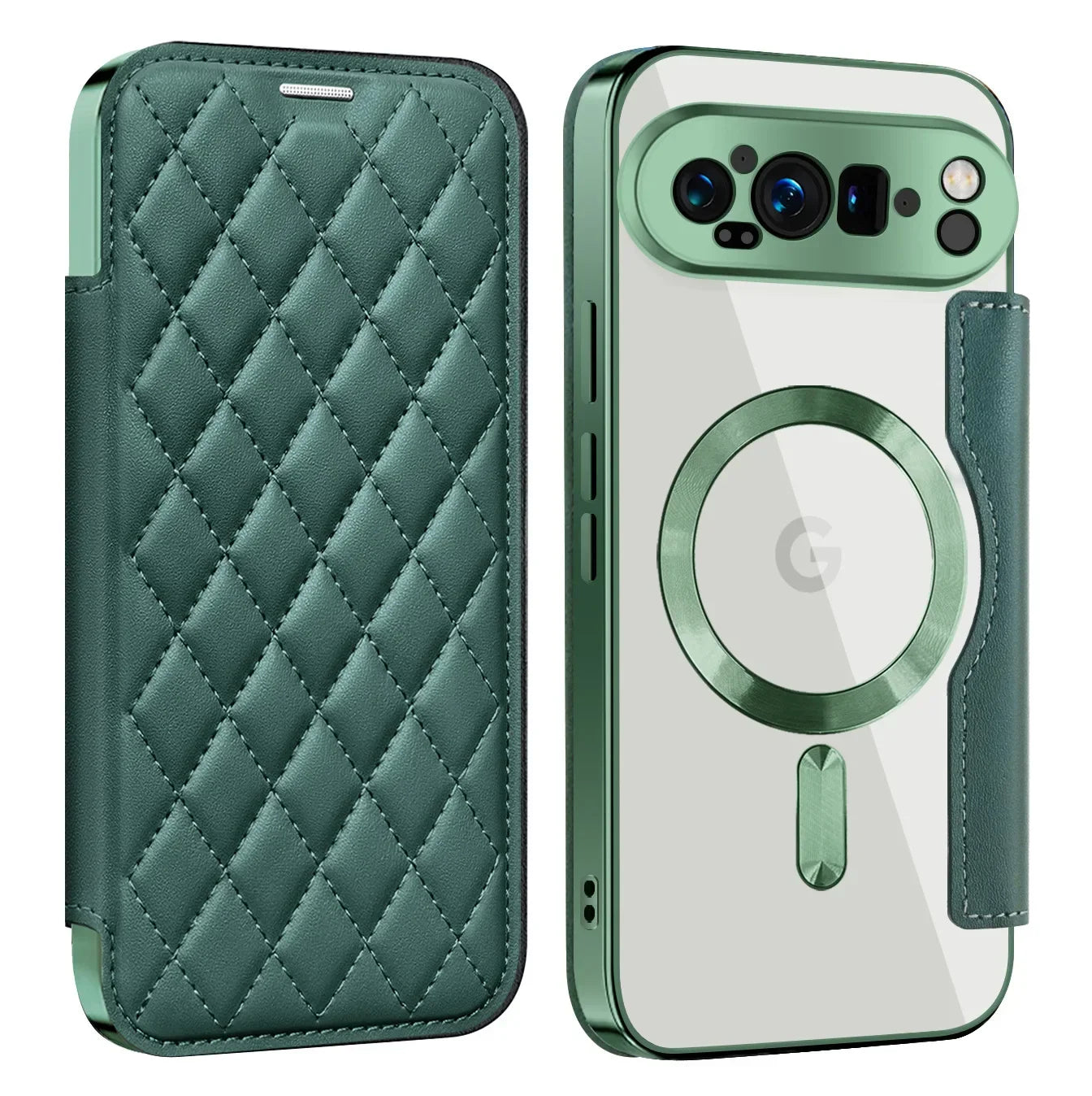 Premium Leather Phone Wallet Case with MagSafe