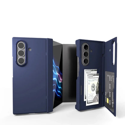 Durable Phone Cover with Card Holder for Galaxy Z Flip