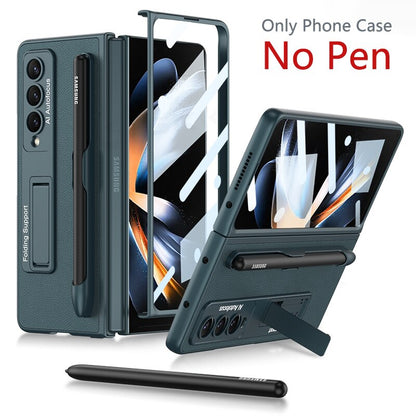 Premium Phone Cover with Stylus Holder for Galaxy Z Fold 4