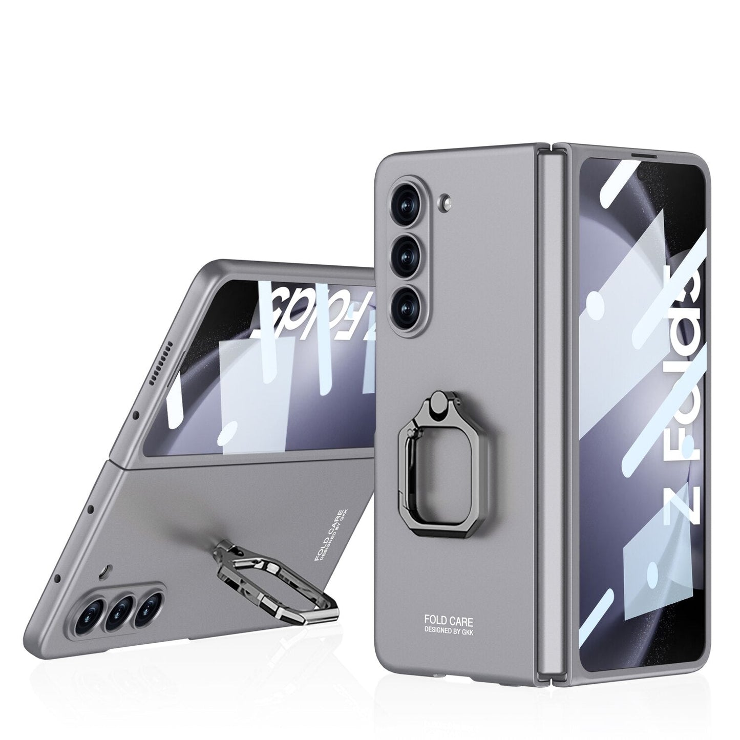 Slim Clear Phone Case with Kickstand for Samsung Galaxy Z Fold 5