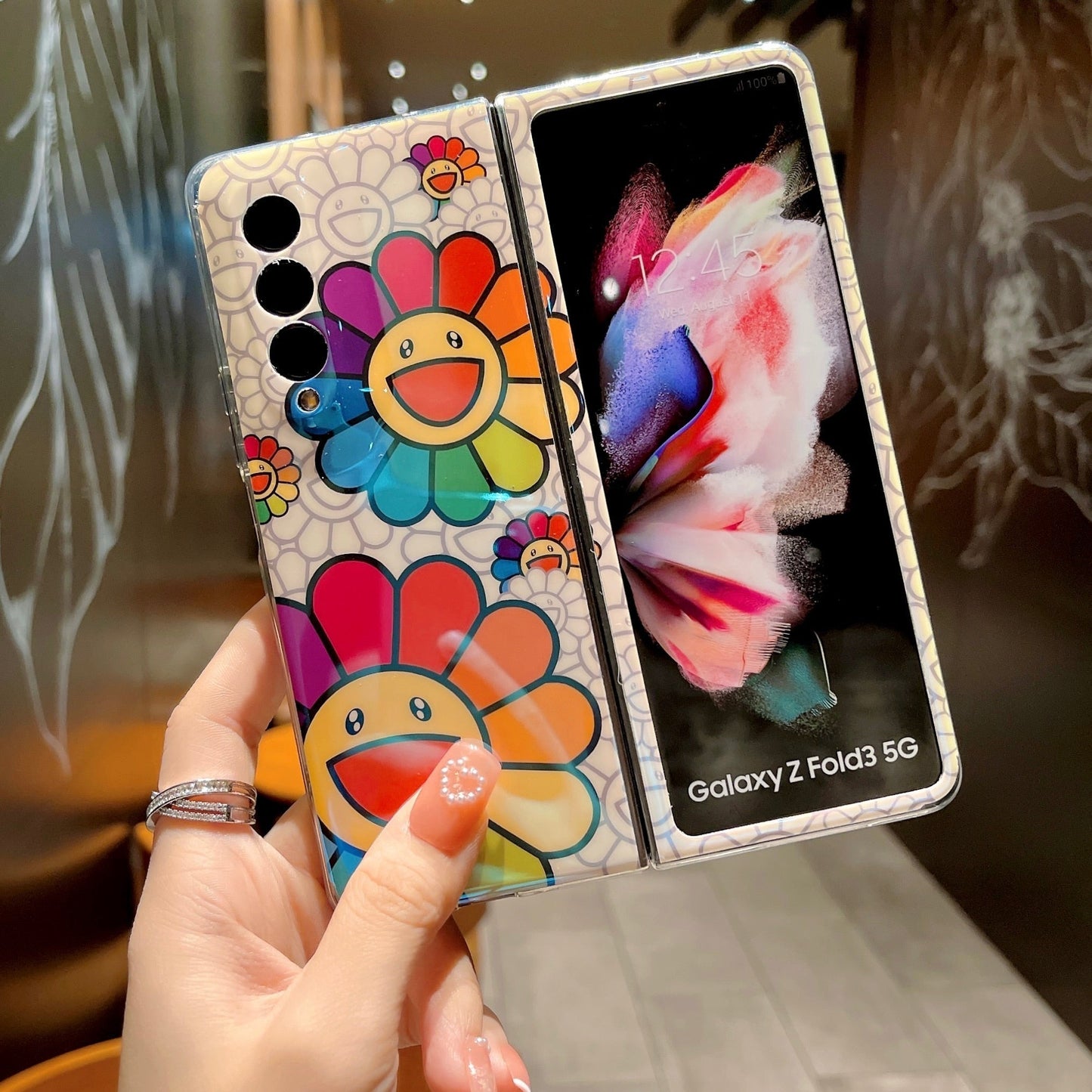 Vibrant Floral Phone Cover For Samsung Galaxy Z Fold 4