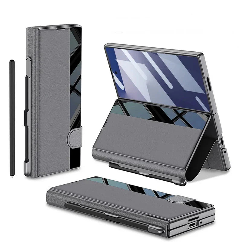 Clear Phone Case with Stand and Screen Protector - OmgCases