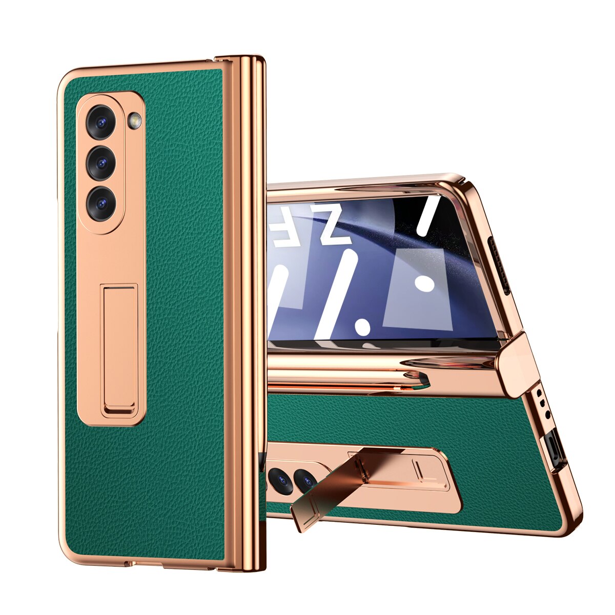 Premium Phone Case with Stylus Holder and Stand for Samsung Galaxy Z Fold 5