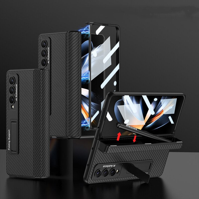Premium Leather Phone Cover For Samsung Galaxy Z Fold 4