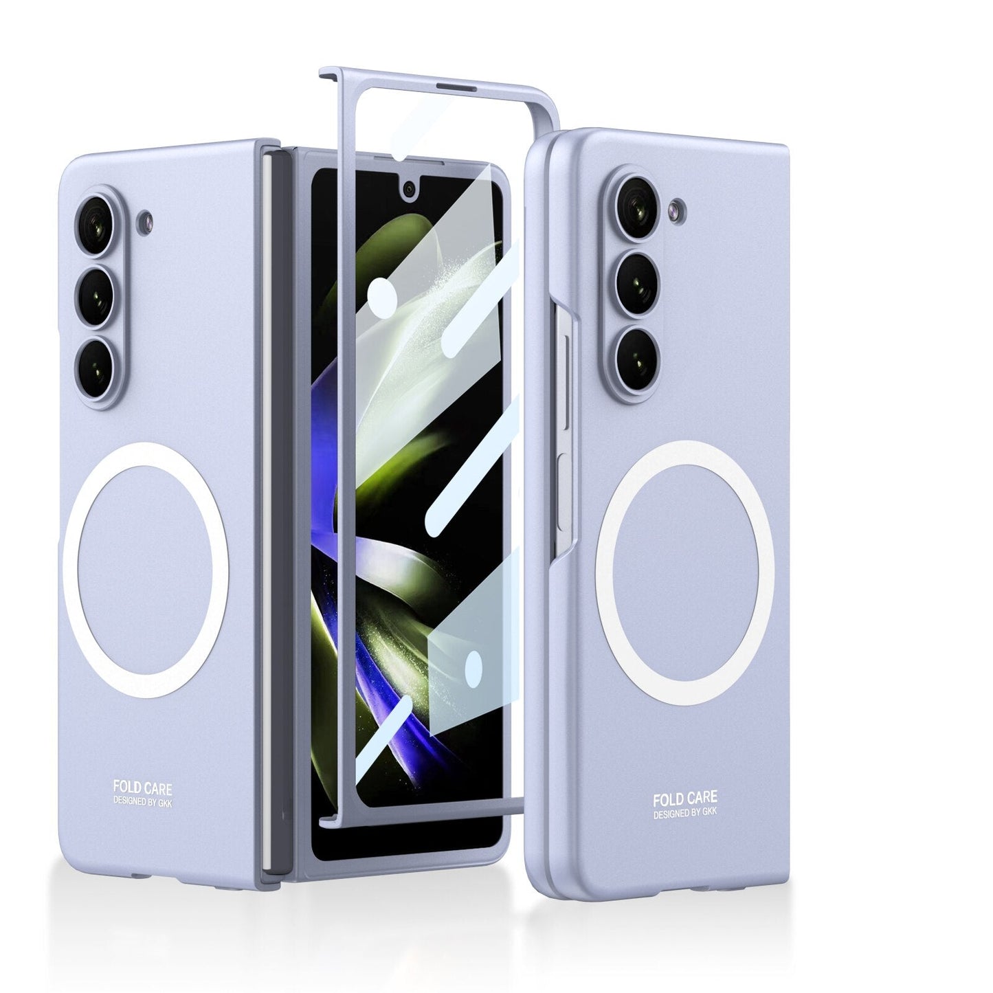 Clear Phone Case with Screen Protector for Galaxy Z Fold 5