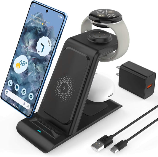 Fast 3 in 1 Wireless Charging Pad for Google Pixel - OmgCases